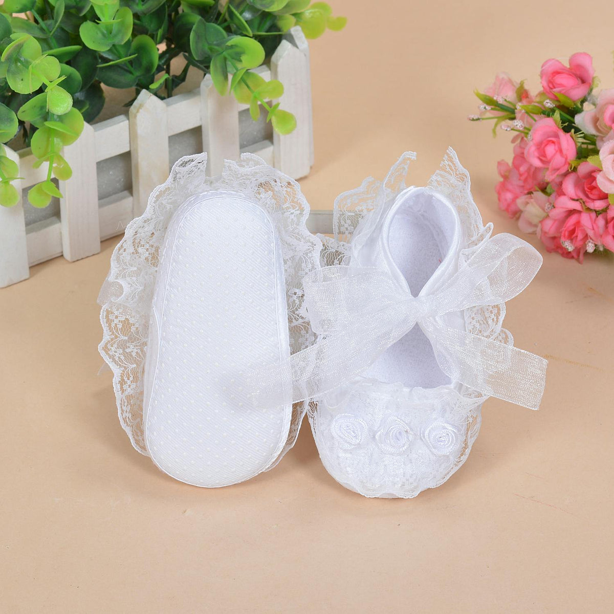 Lace Christening Gown Bonnet Bolero Shoes