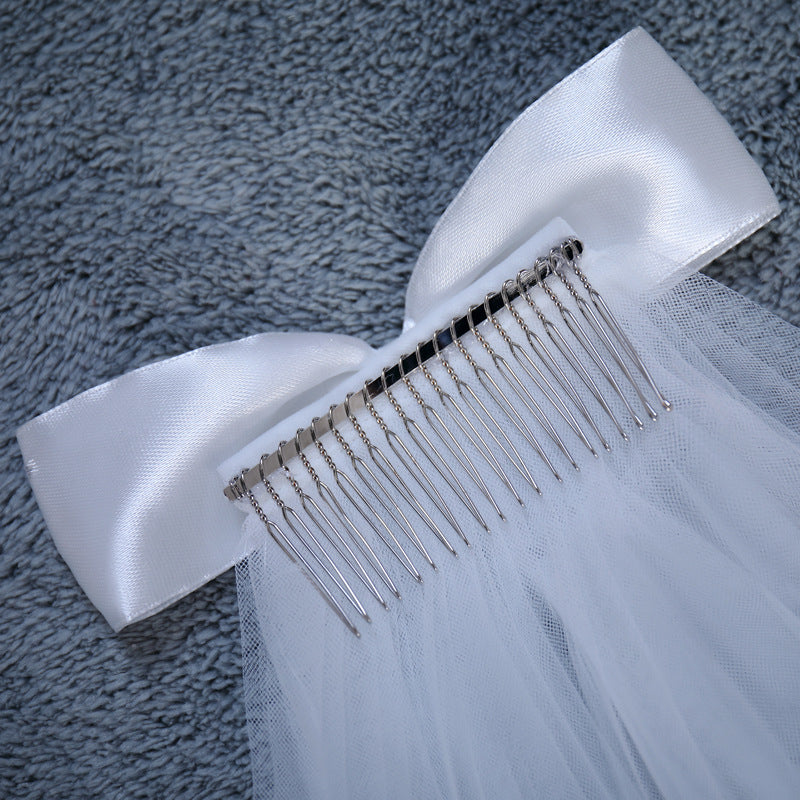 Girls Holy Communion Veil Ivory