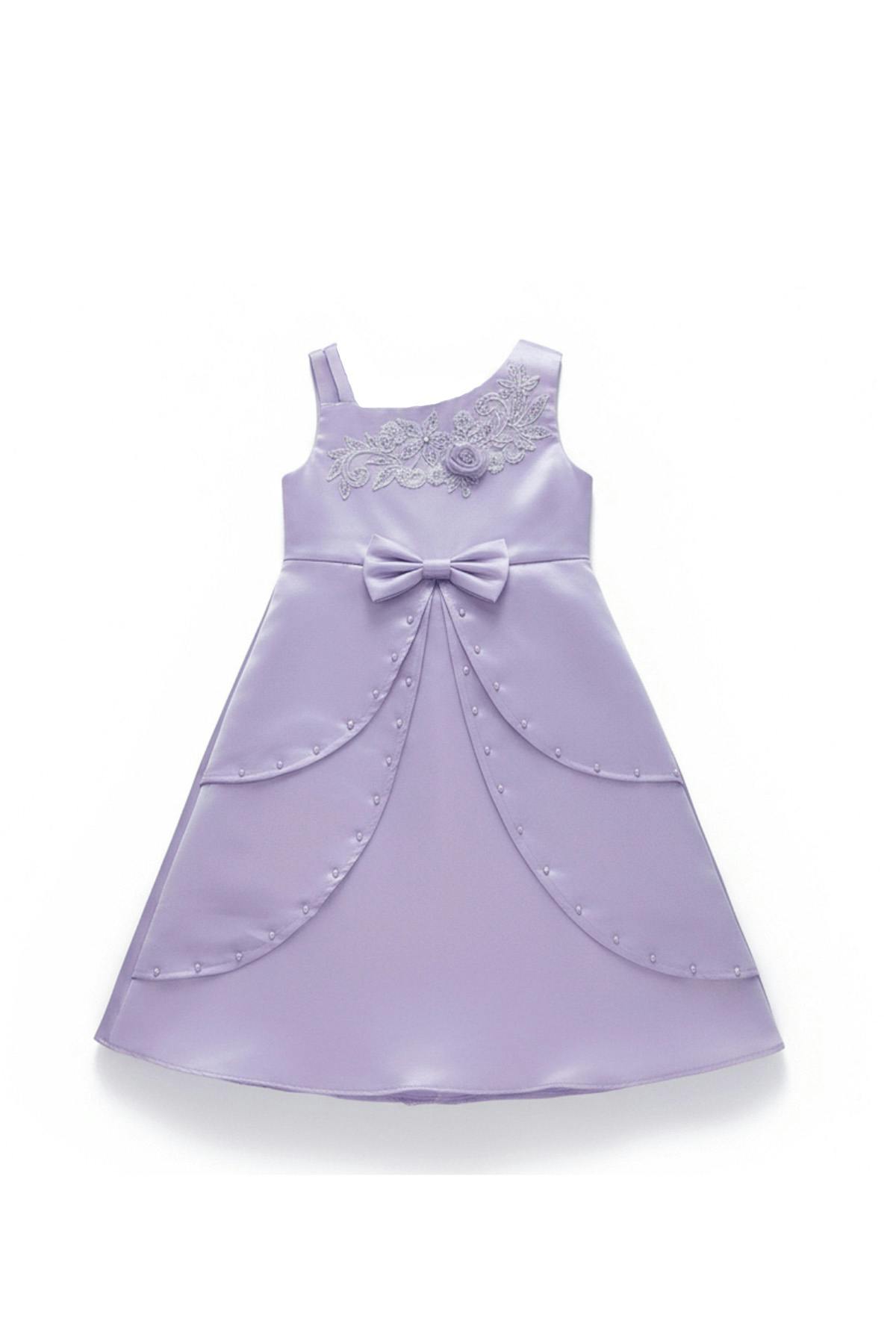 Satin Party Dress - Pink
