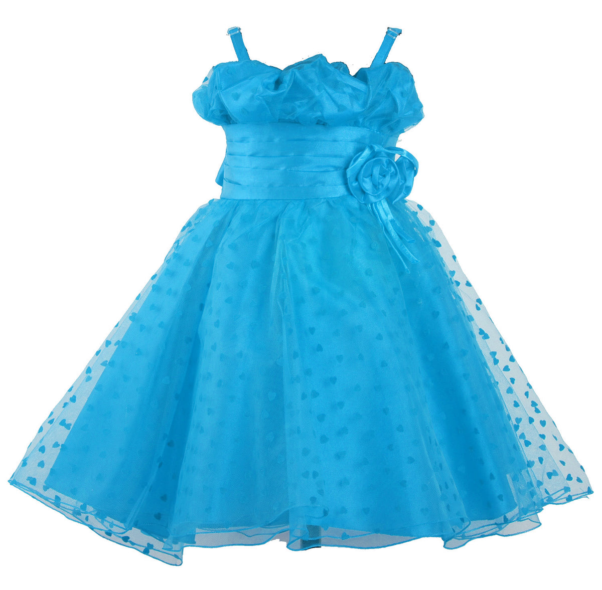 Heart Pattern Party Dress