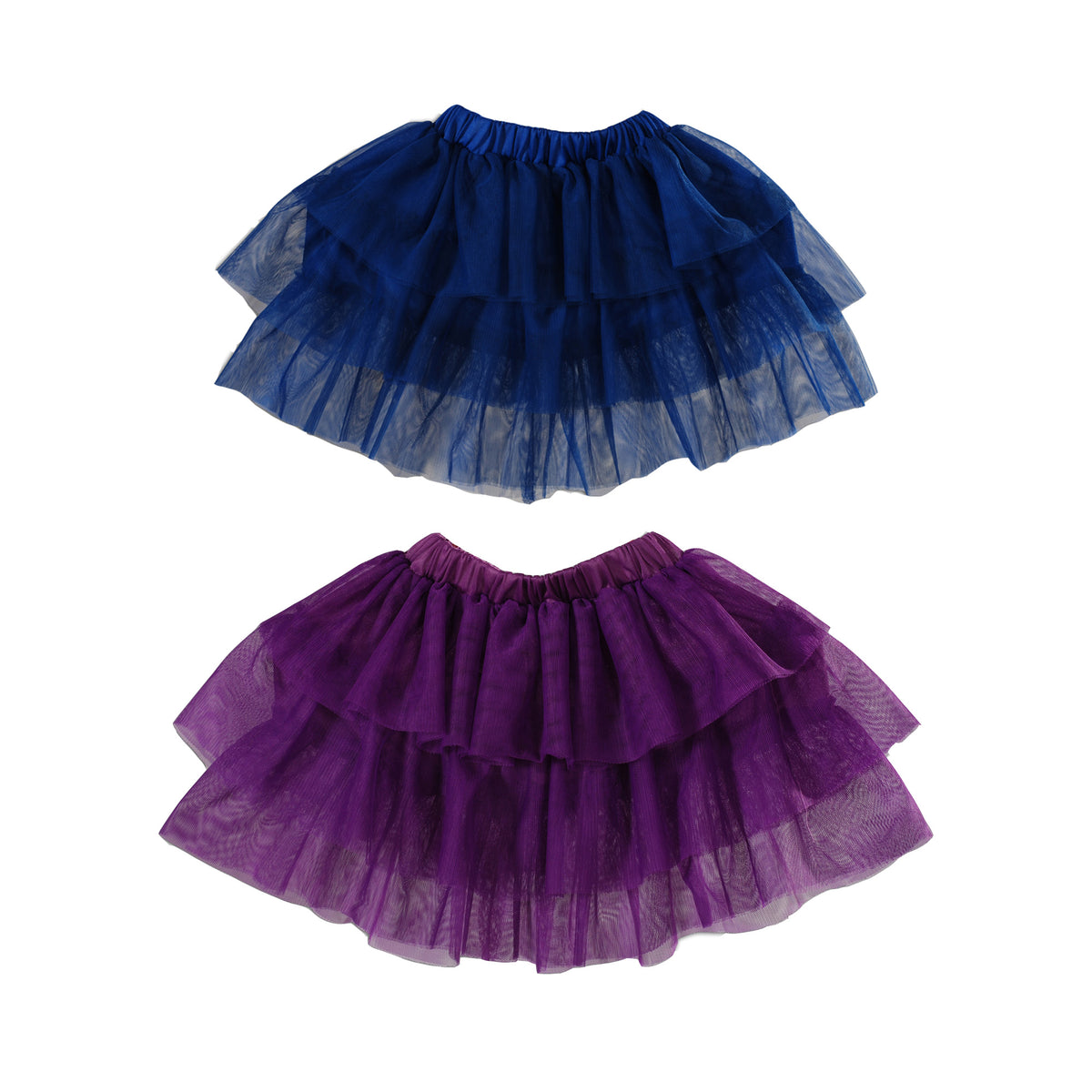 Girls Two-Colour Tiered Tulle Rara Skirt