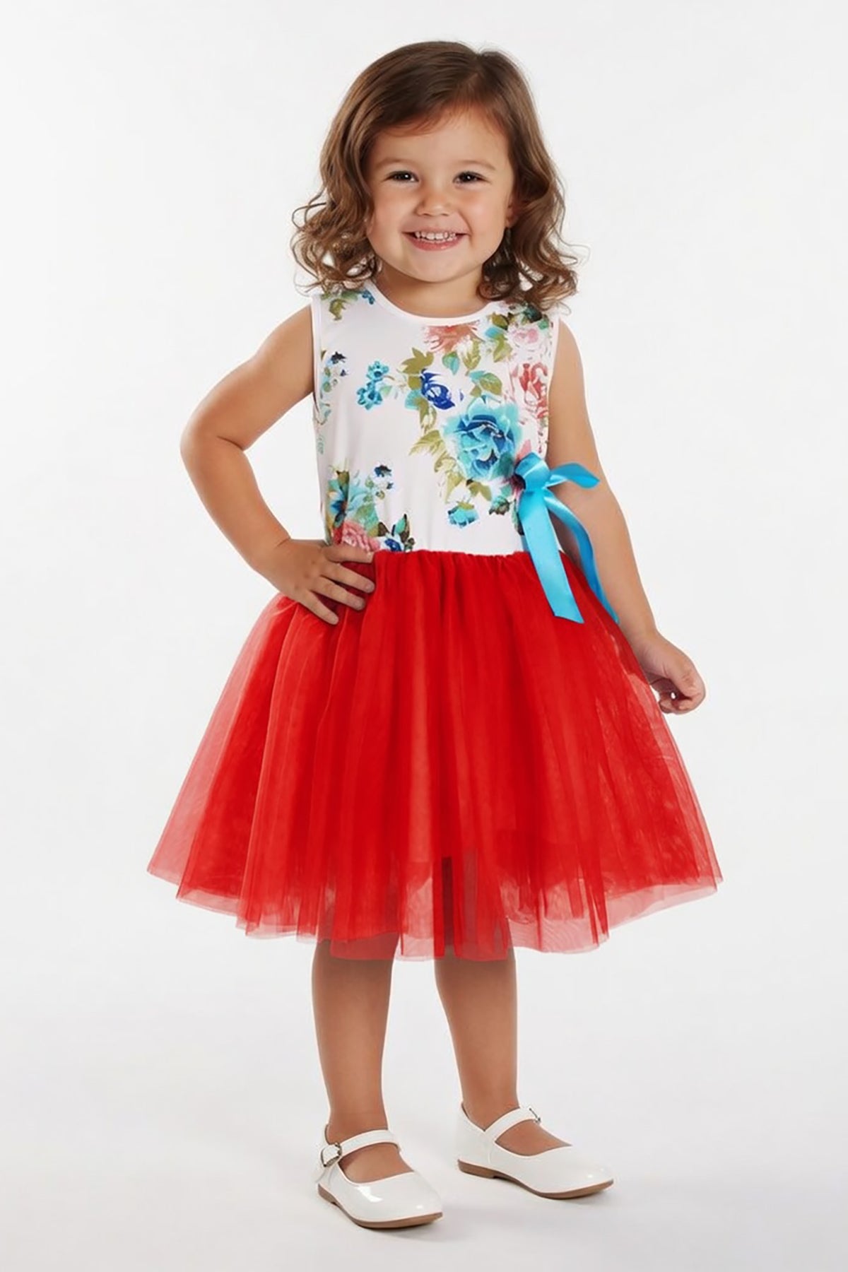 Girls Floral Bodice Tutu Dress