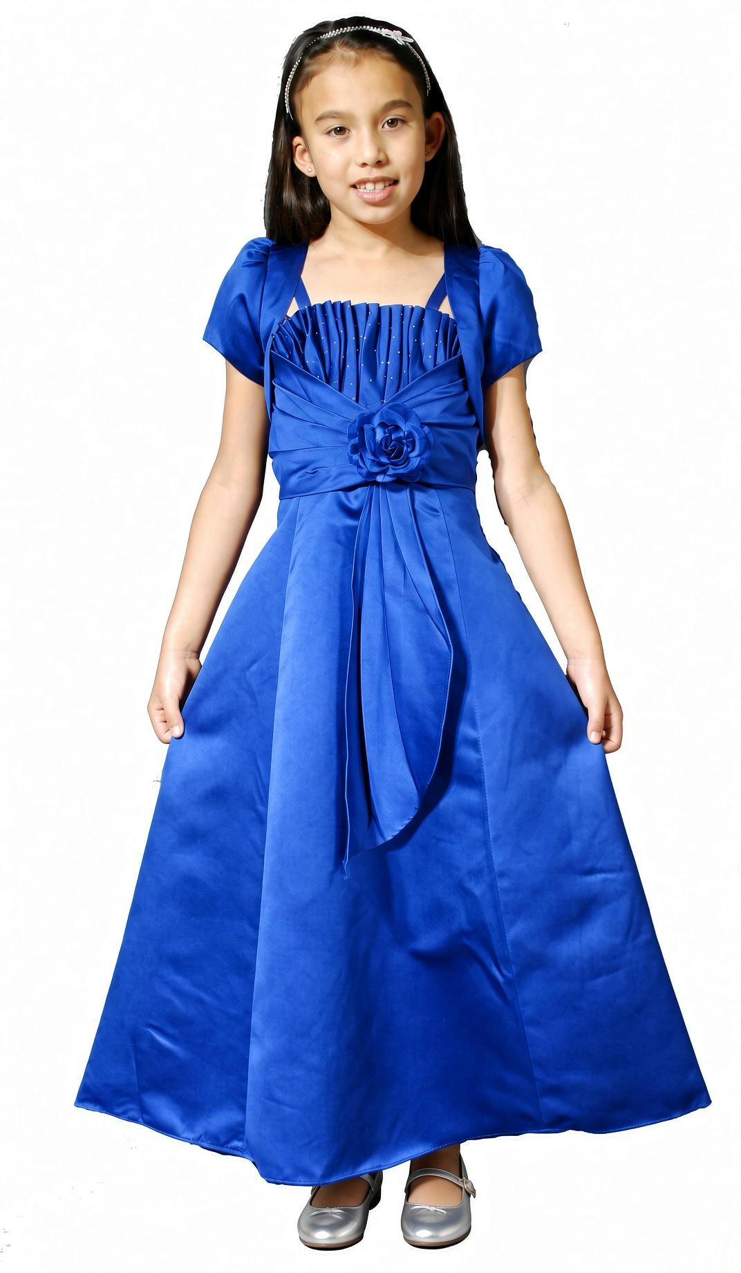Satin Young Bridesmaid Dress