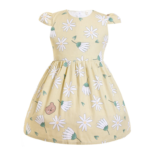 Daisy and Bear Pattern Dress
