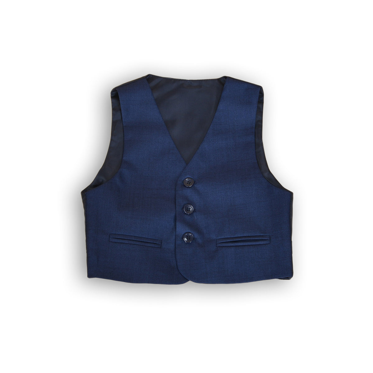 Boys Dark Blue 5 Piece Suit – Page Boy, Wedding & Prom Suit with Waistcoat, Shirt & Tie – Age 2–15