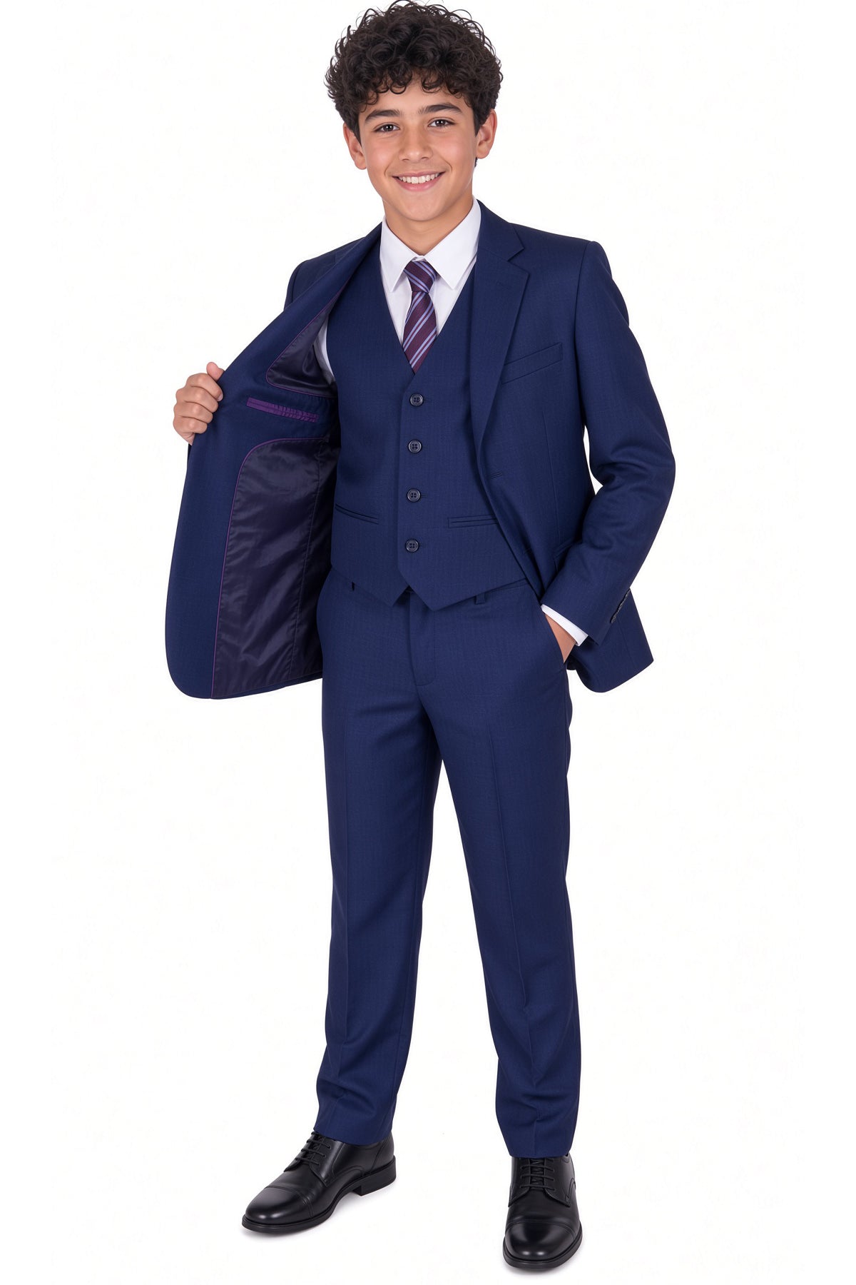 Boys Blue 5 Piece Suit