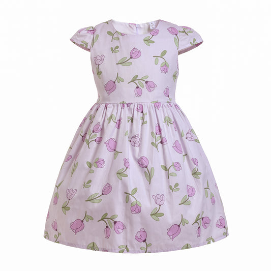 Tulips Pattern Dress