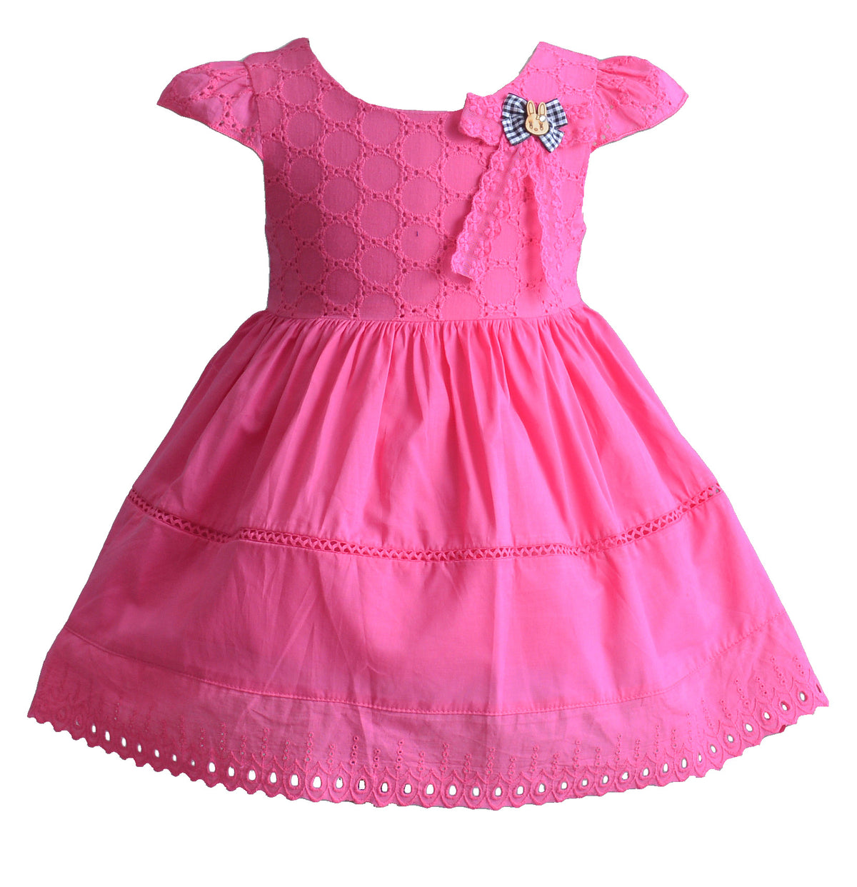 Baby Girls Cotton Broderie Anglaise Party Dress
