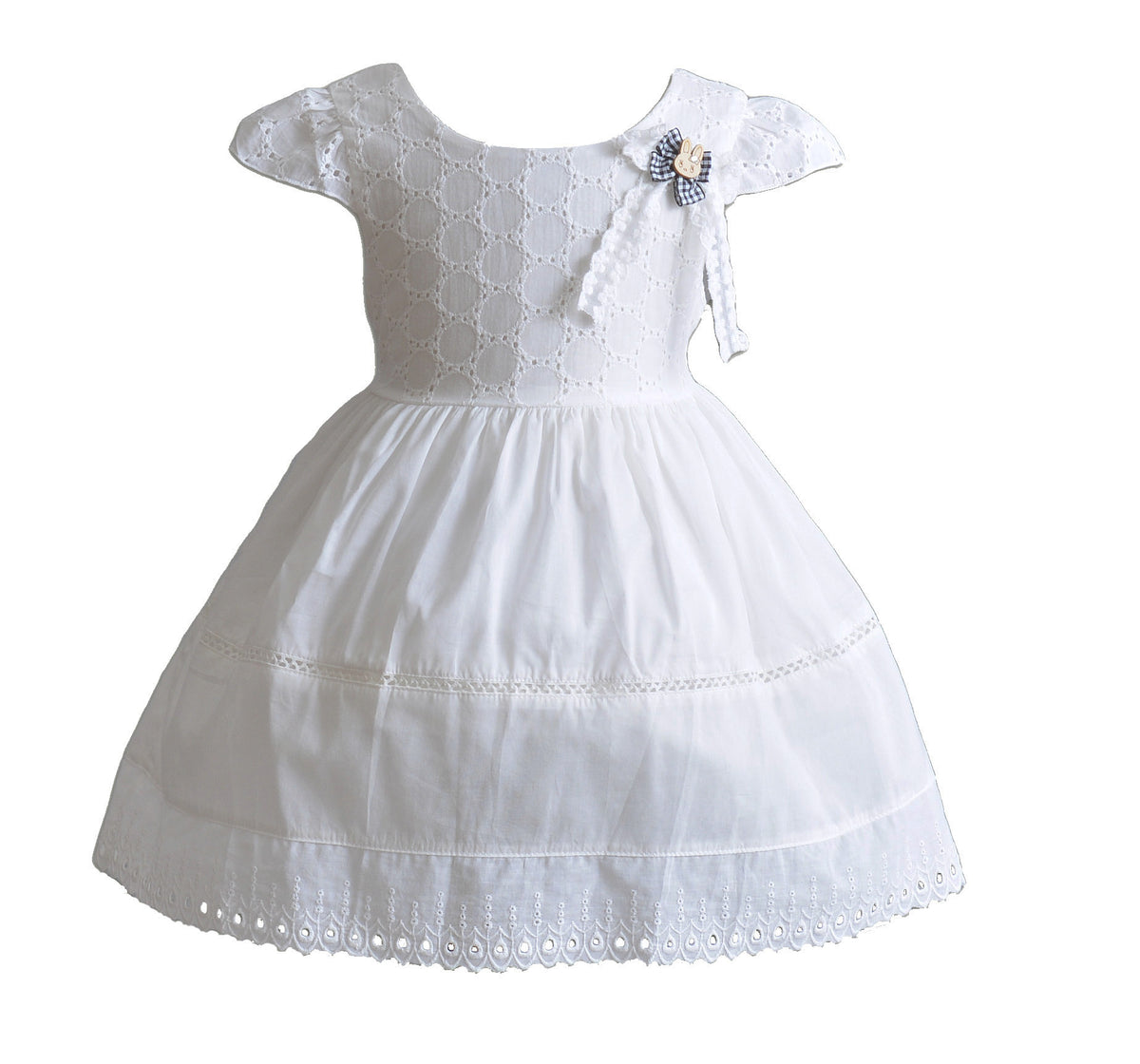 Baby Girls Cotton Broderie Anglaise Party Dress