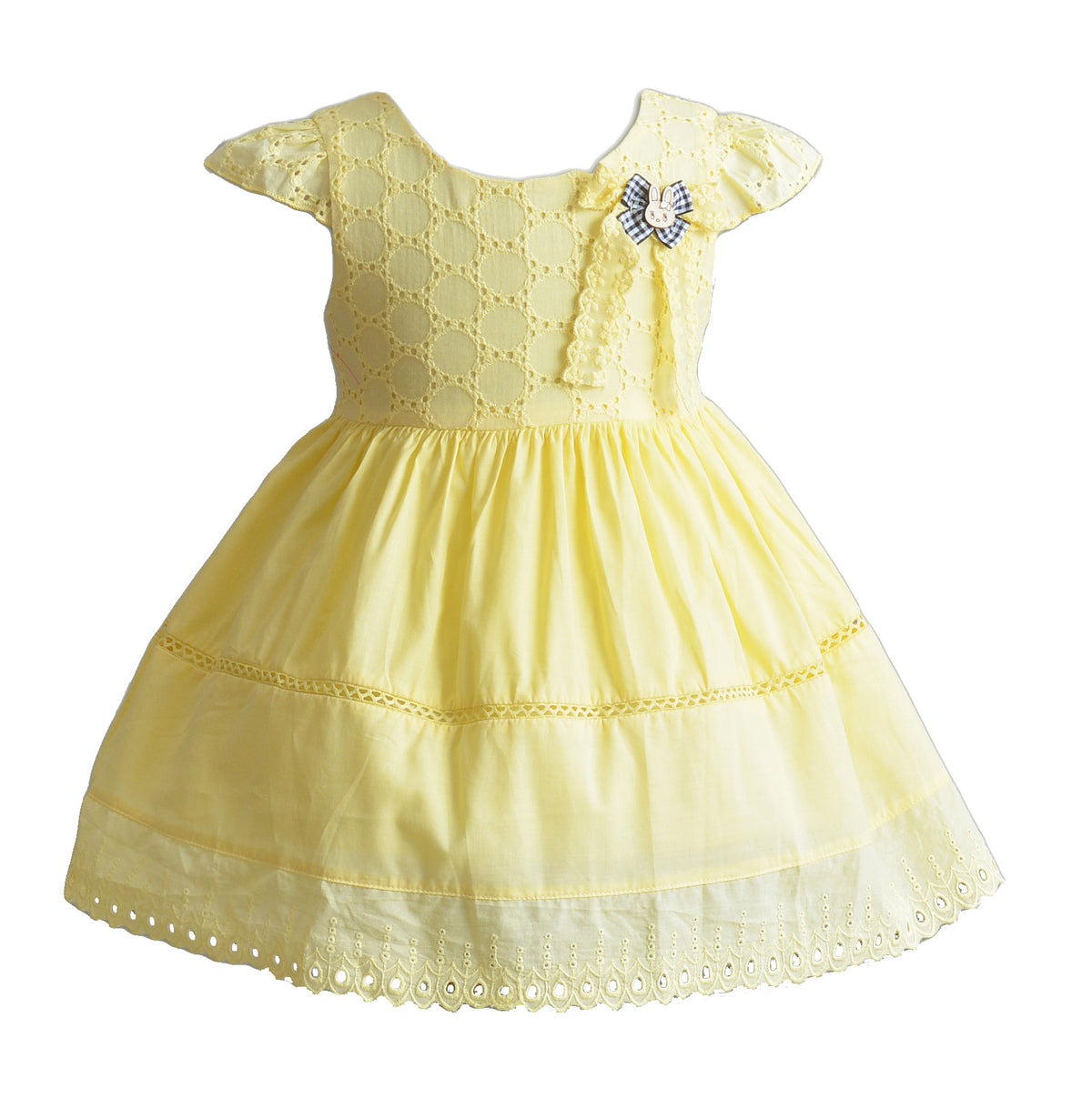 Baby Girls Cotton Broderie Anglaise Party Dress