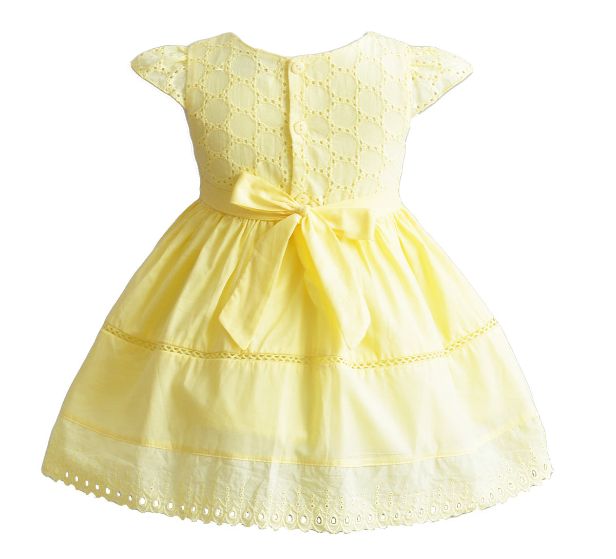 Baby Girls Cotton Broderie Anglaise Party Dress