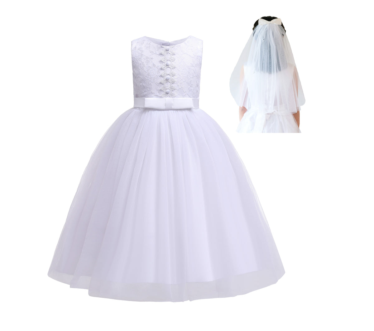 Holy Communion Dress with Veil