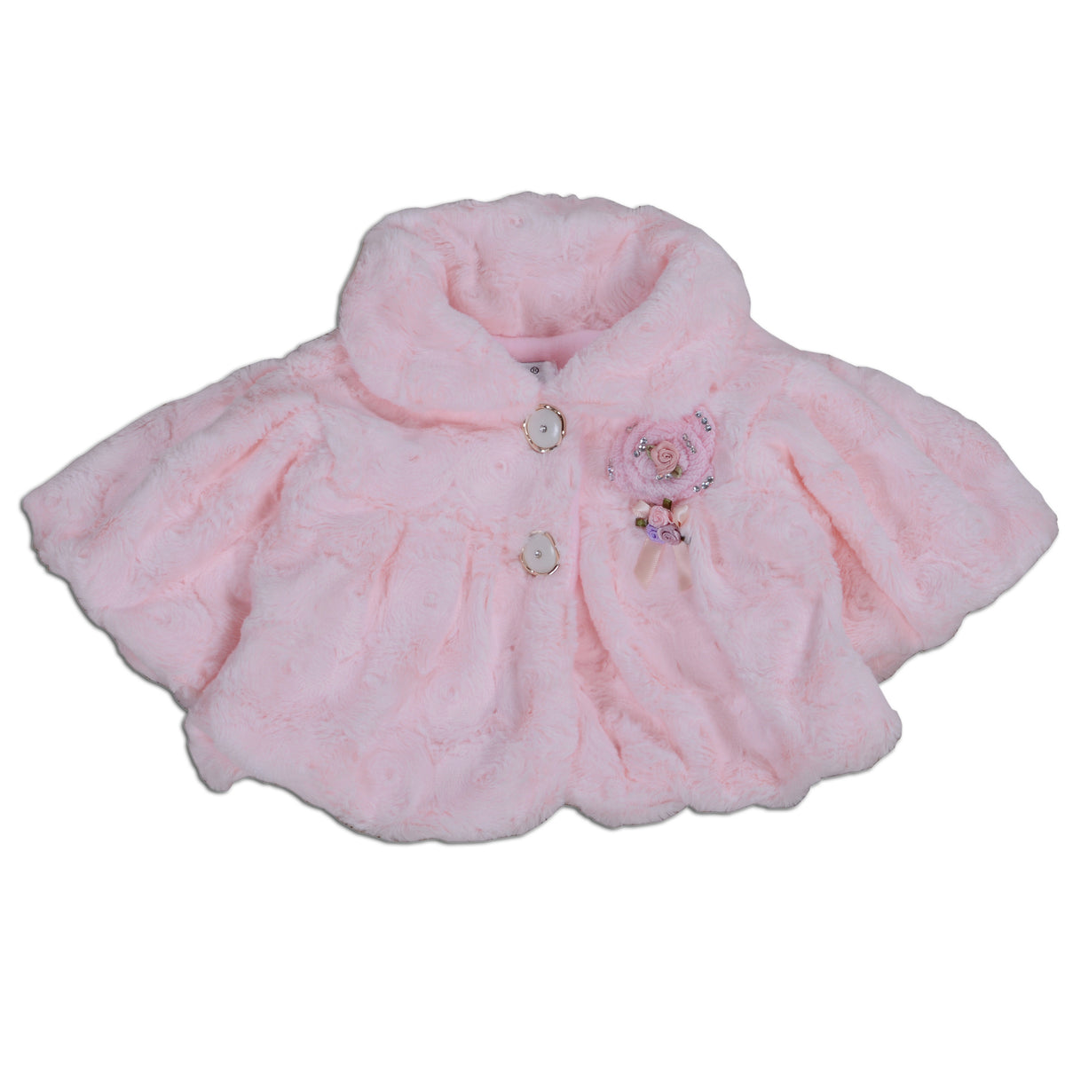 Girls Fleece Lined Faux Fur Bolero