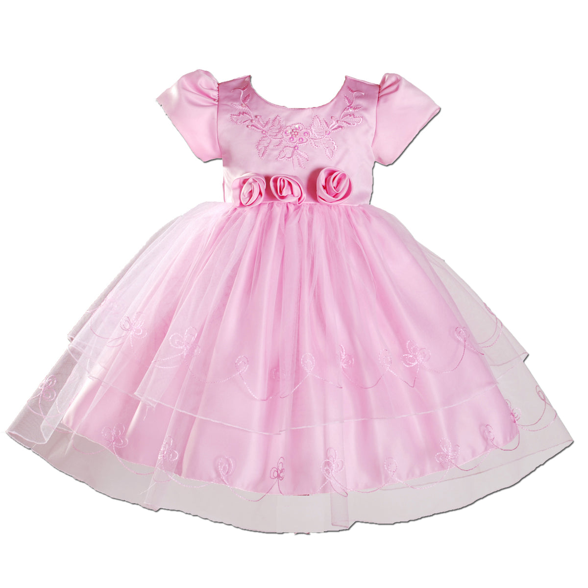 Floral Party Christening Dress