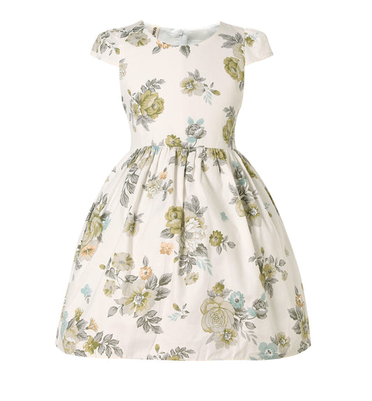 Peony Pattern Dress