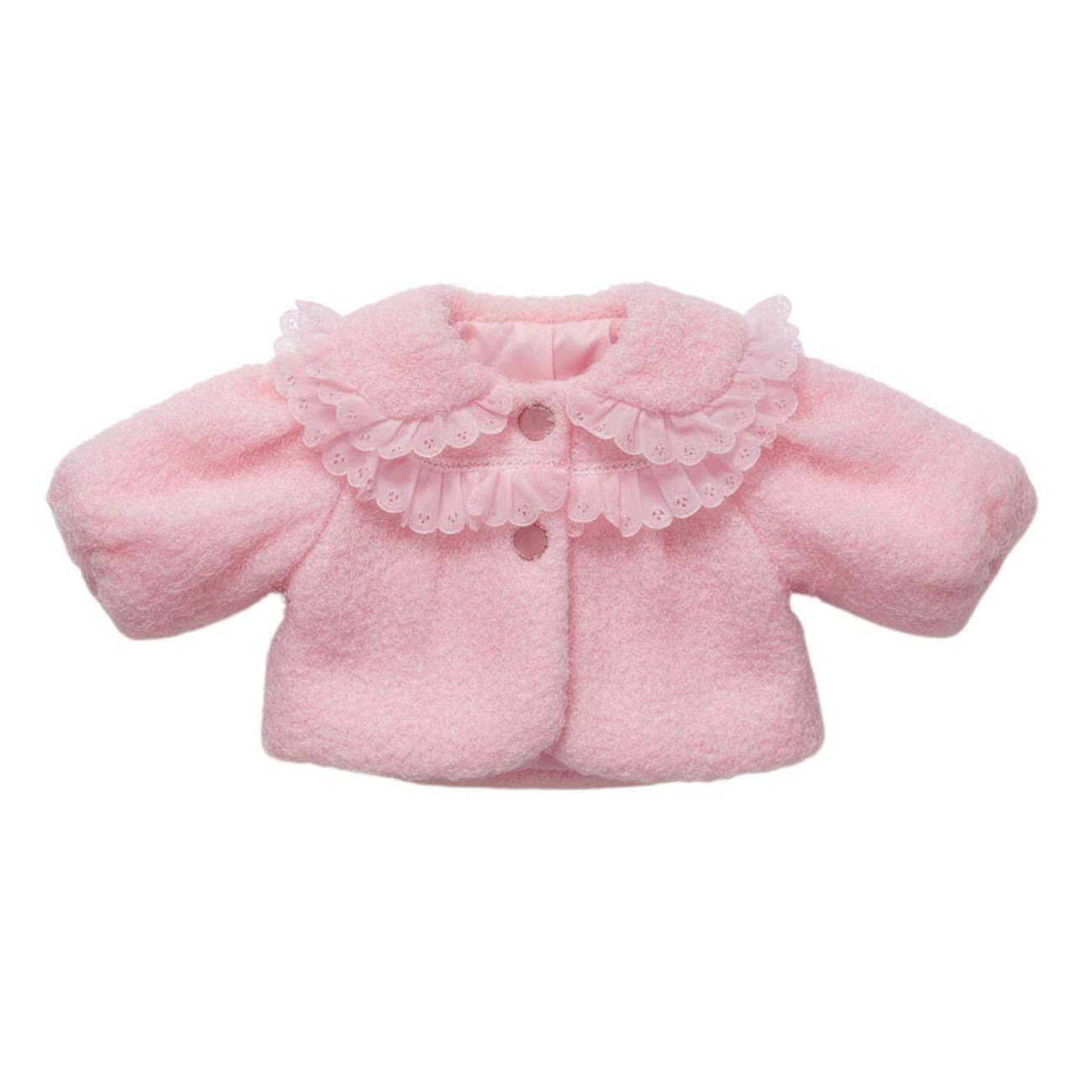Faux Fur Bolero Coat - Pink