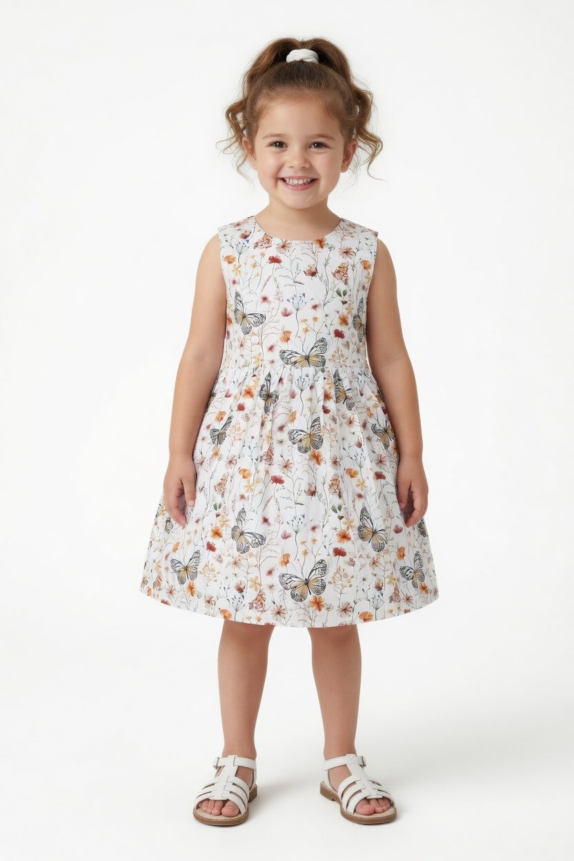 Butterfly and Flower Dress