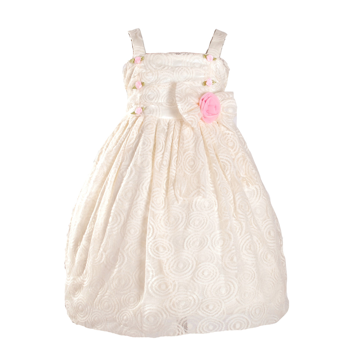 Baby Girls Lace Party Dress with Bow