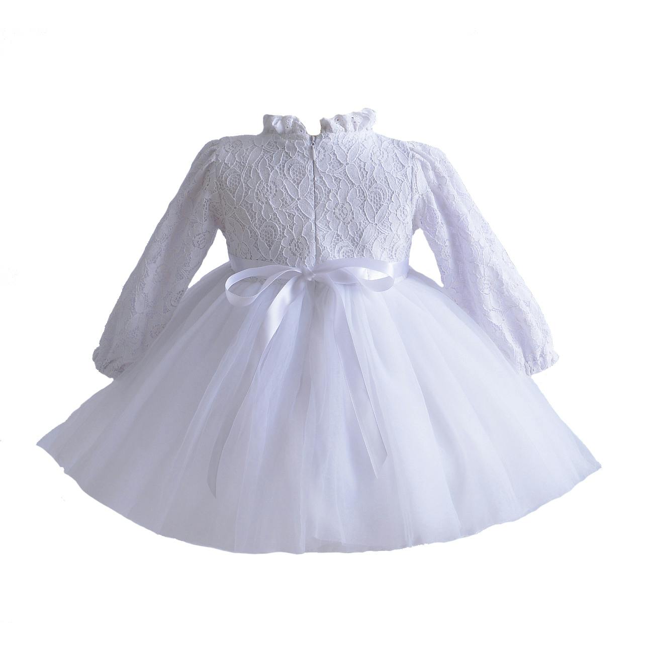 Lace Christening Party Dress and Bonnet