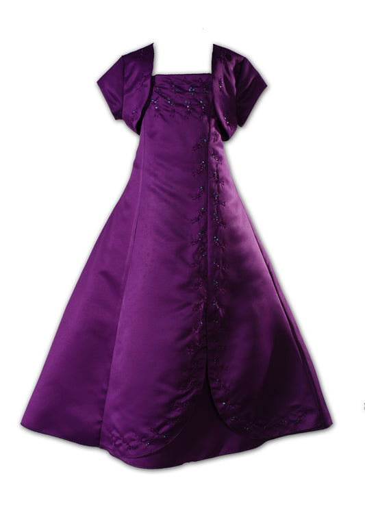 Bridesmaid Flower Girl Dress with Bolero