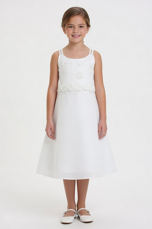Satin Floral Party Dress