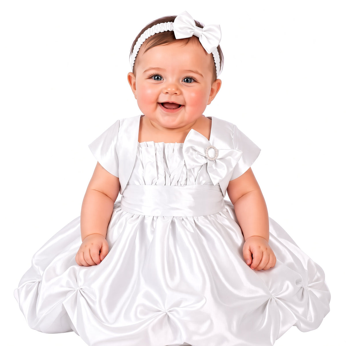 Party Dress with Bloomers, Bolero and Headband