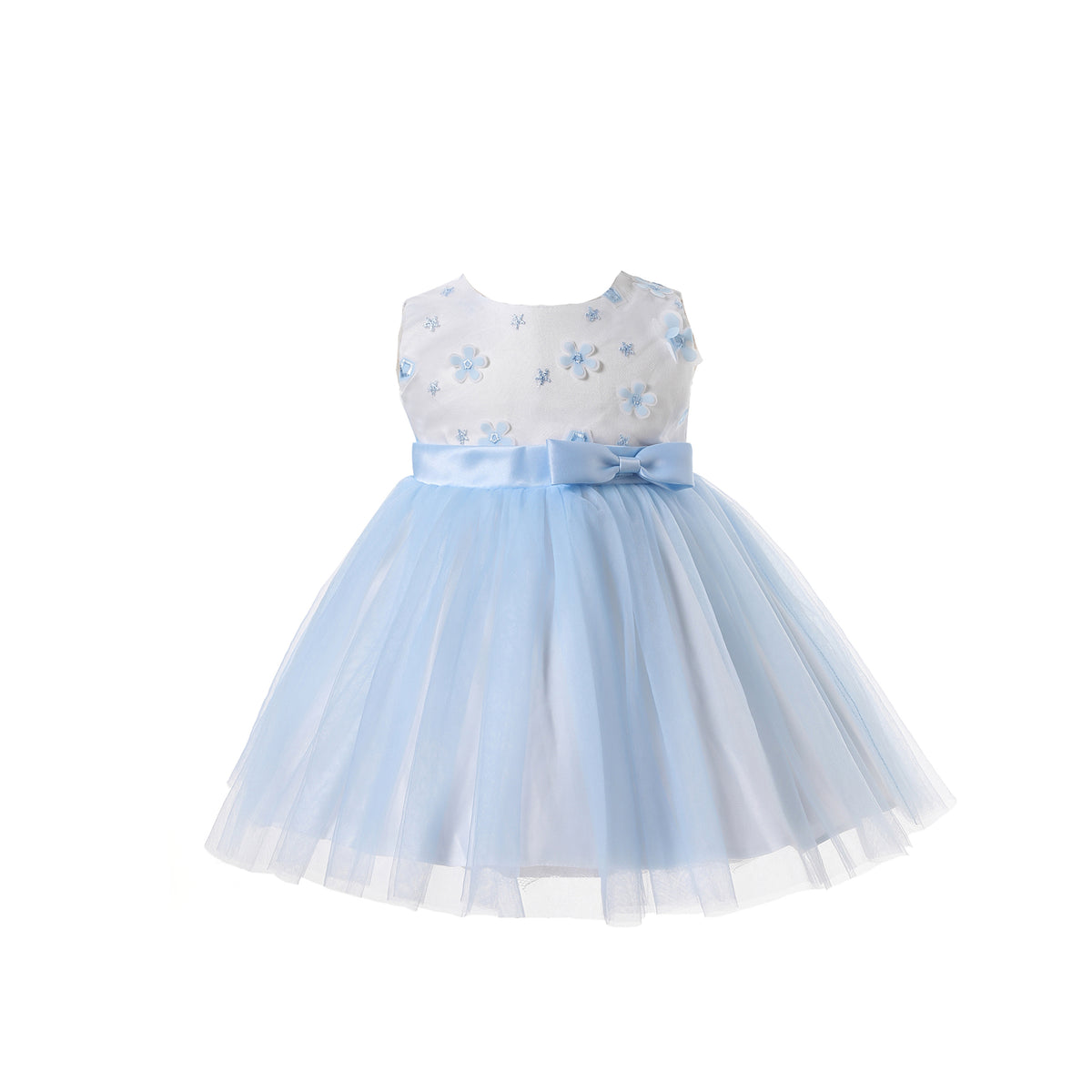 Embroidered Floral Party Dress