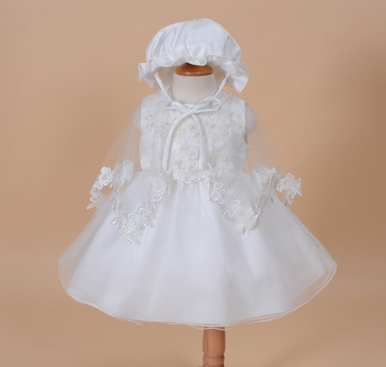 Christening Gown with Bonnet and Cape
