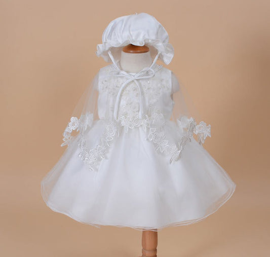 Christening Gown with Bonnet and Cape
