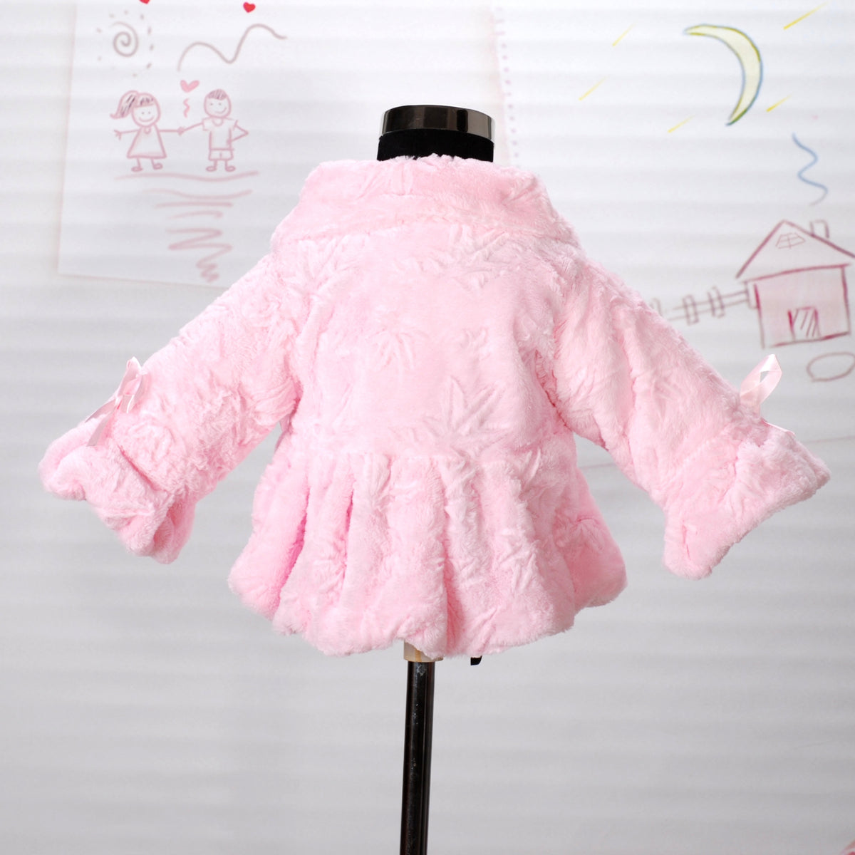 Girls Zip-Up Faux Fur Jacket