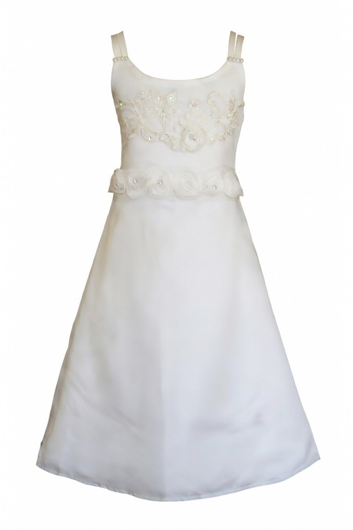 Satin Floral Party Dress