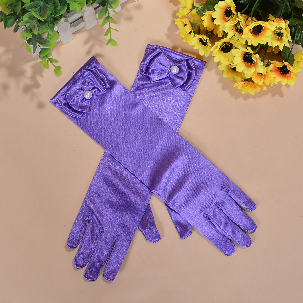 Girls Holy Communion Flower Girl Gloves in 11 Colours 4-8 Years