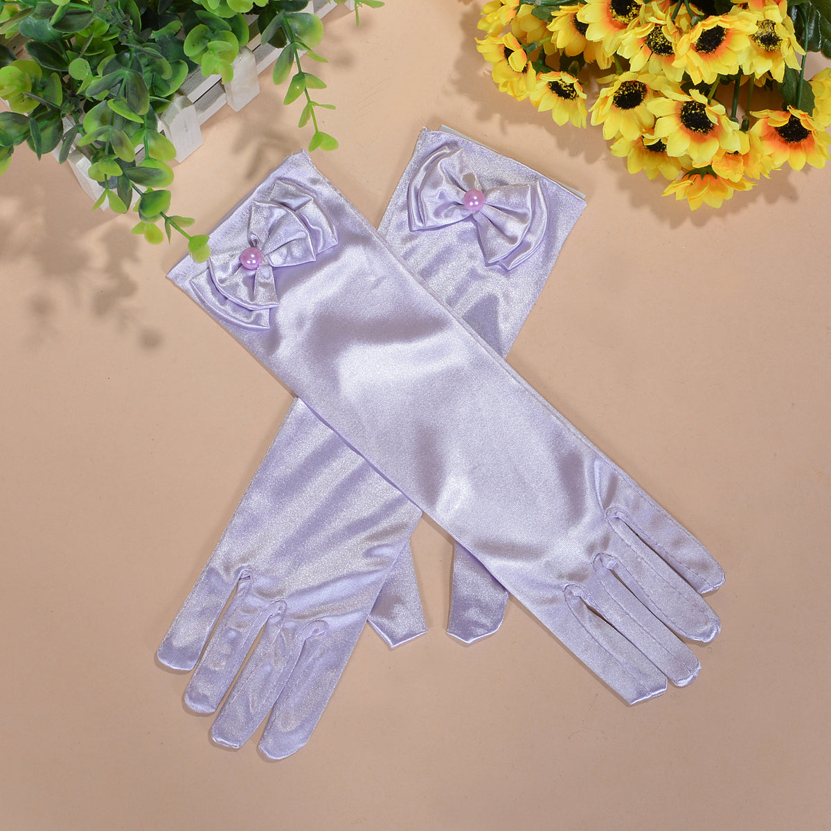 Girls Holy Communion Flower Girl Gloves in 11 Colours 4-8 Years