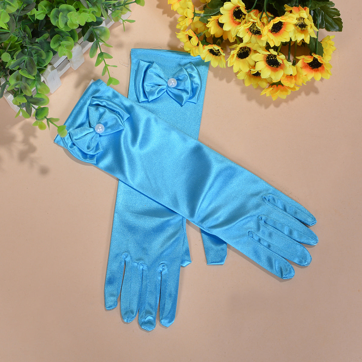 Girls Holy Communion Flower Girl Gloves in 11 Colours 4-8 Years