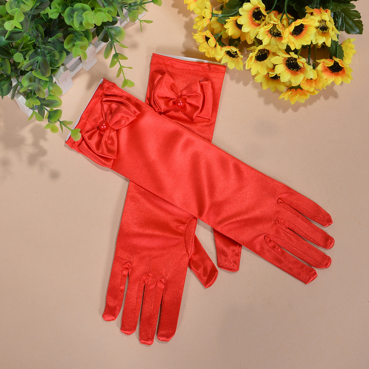 Girls Holy Communion Flower Girl Gloves in 11 Colours 4-8 Years