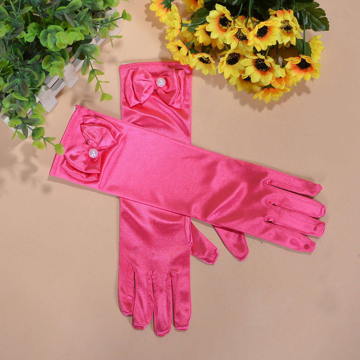 Girls Holy Communion Flower Girl Gloves in 11 Colours 4-8 Years