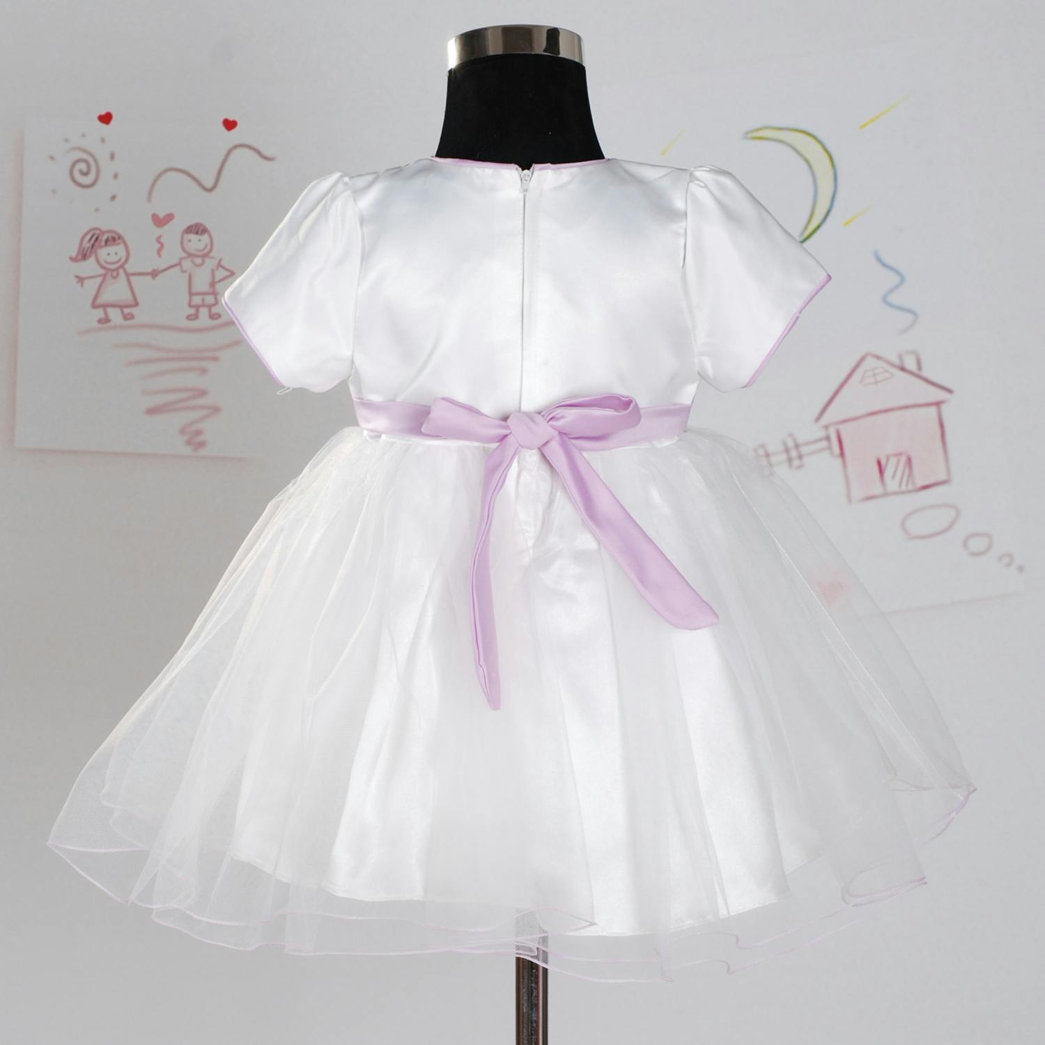 Embroidered Floral Party Dress