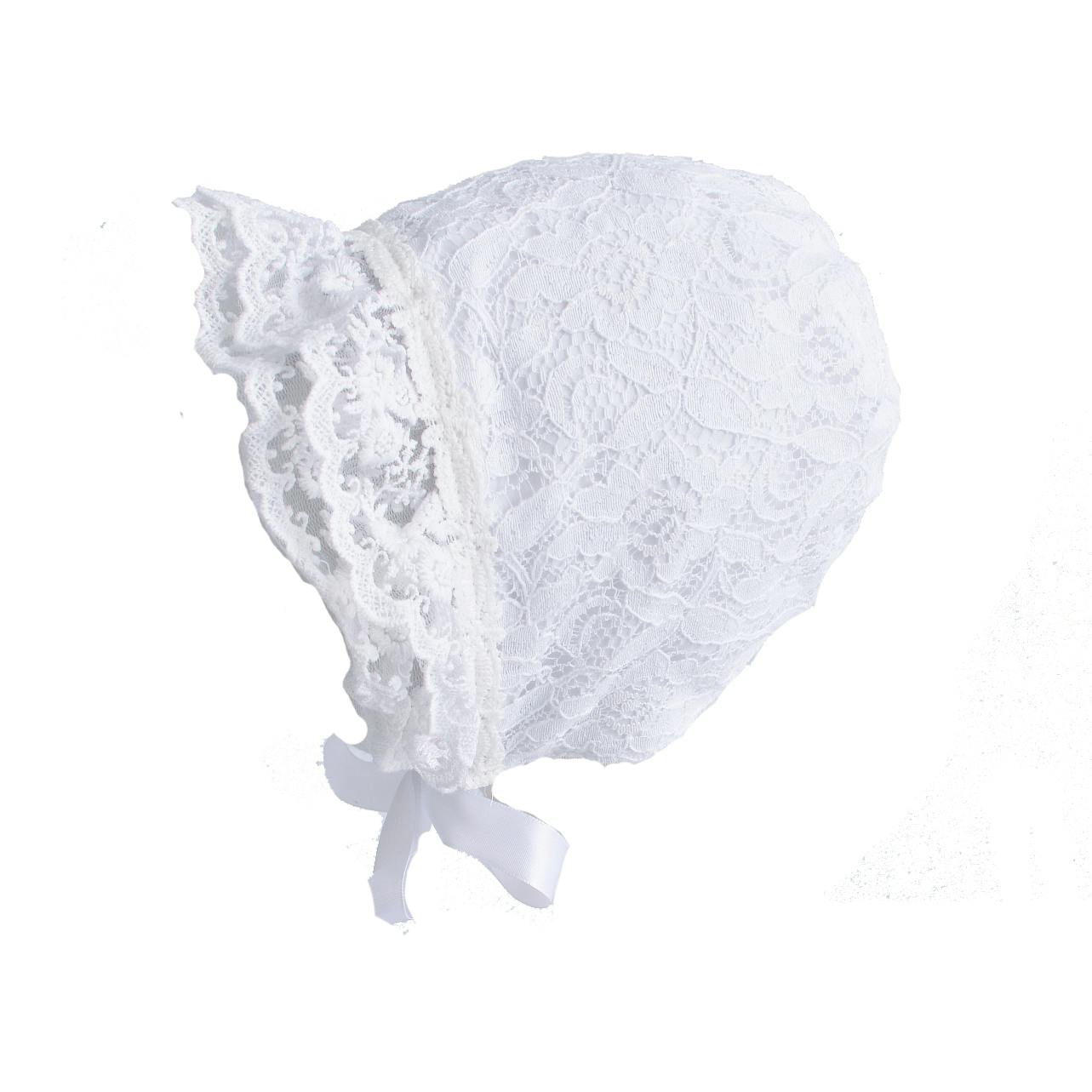 Lace Christening Party Dress and Bonnet
