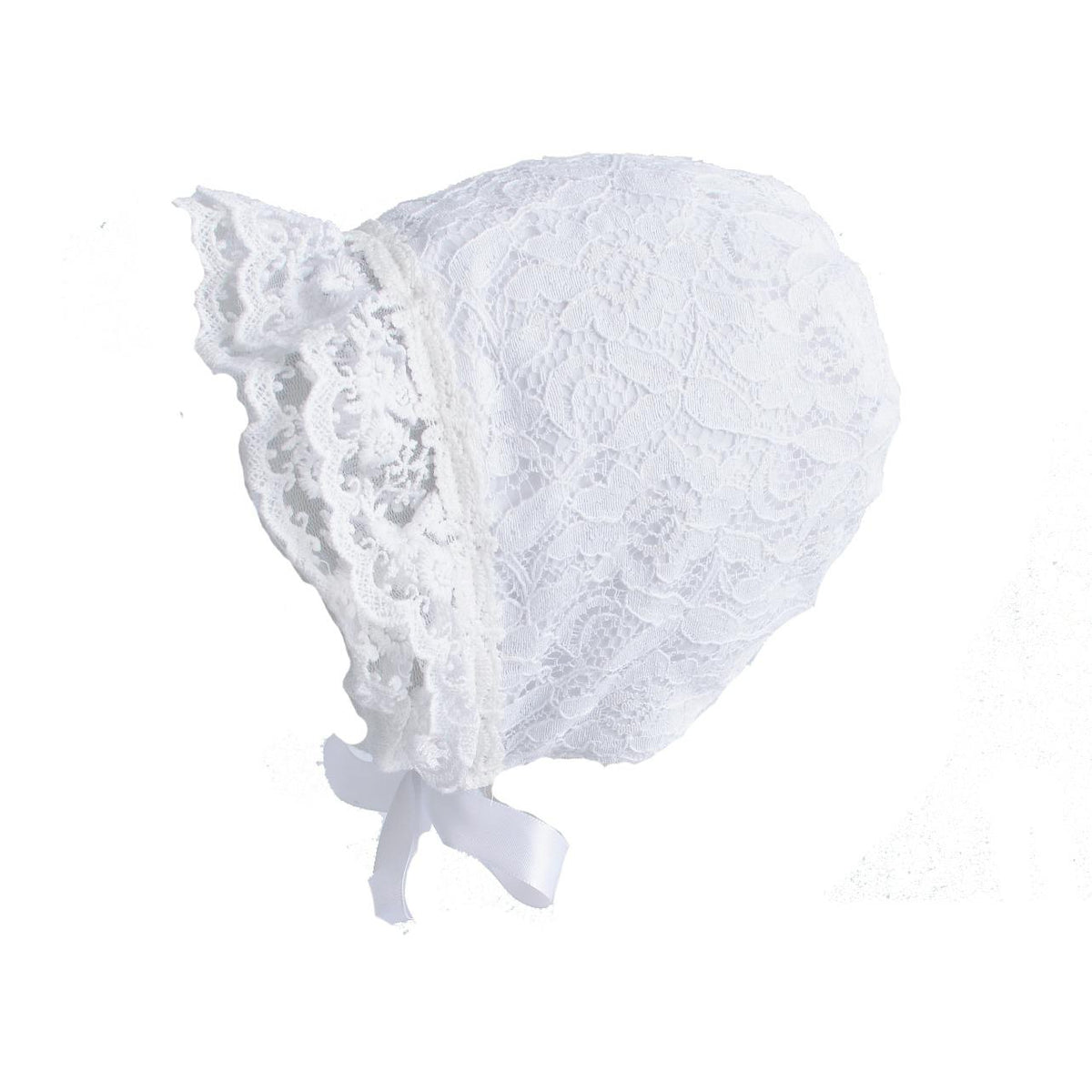 Lace Christening Party Dress and Bonnet