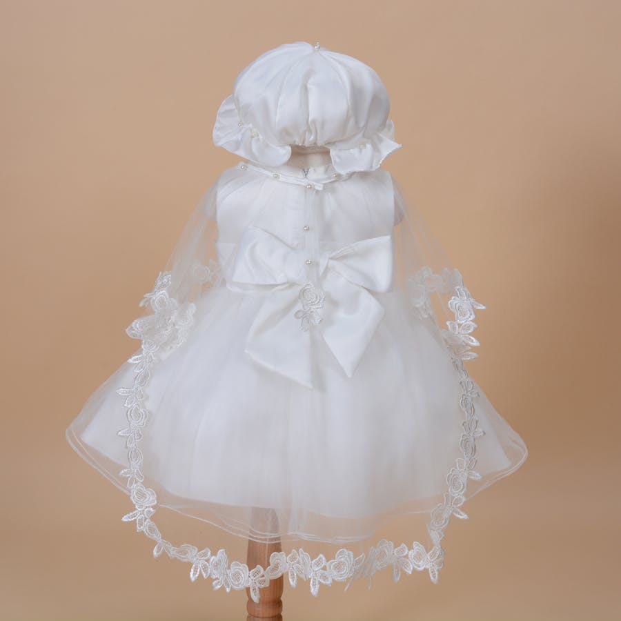 Christening Gown with Bonnet and Cape