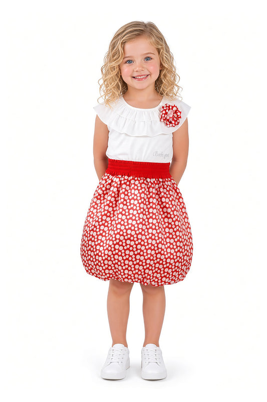 Polka-Dot Bubble Dress