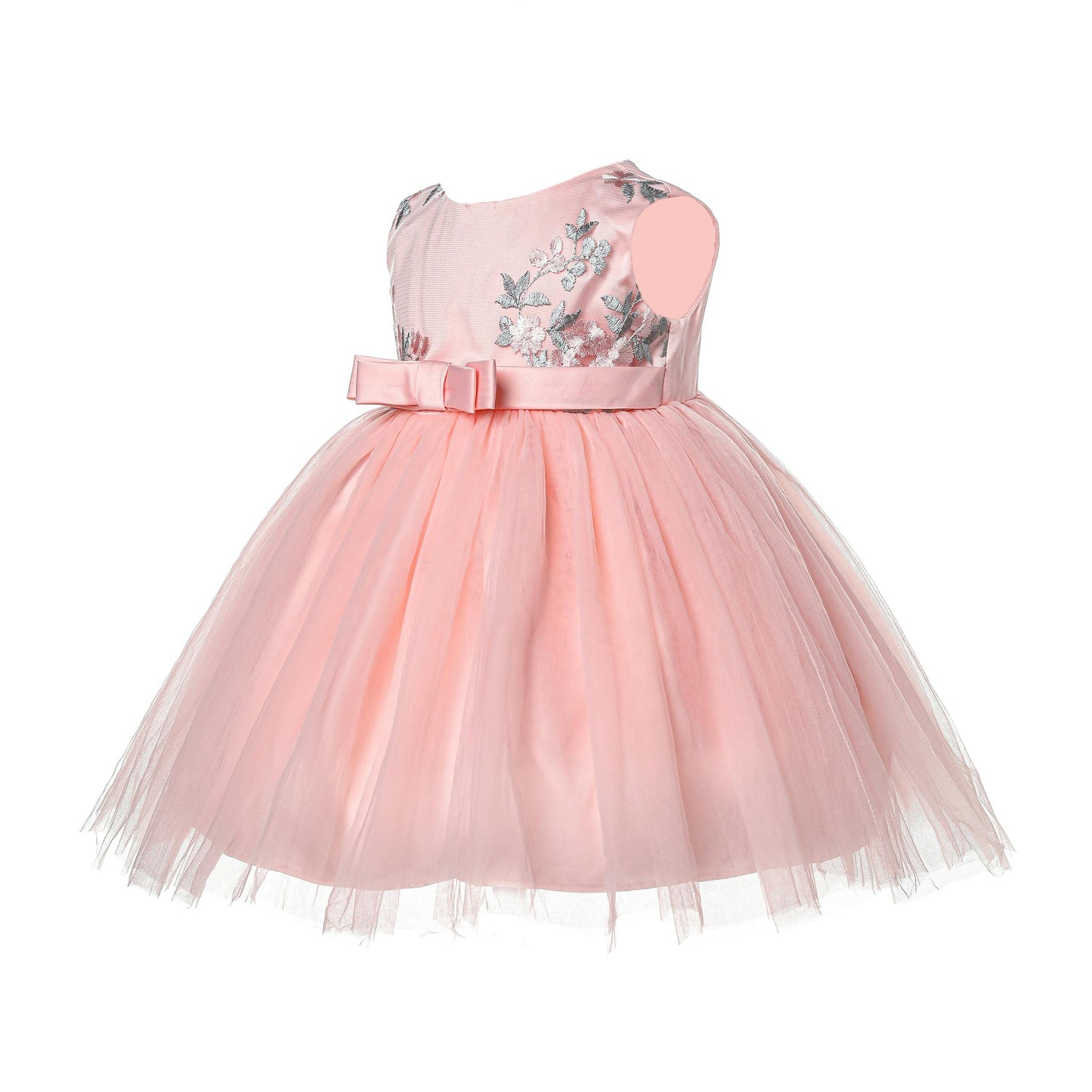 Embroidered Floral Party Dress
