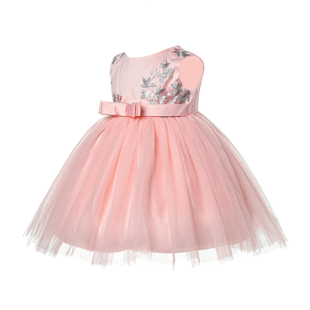 Embroidered Floral Party Dress