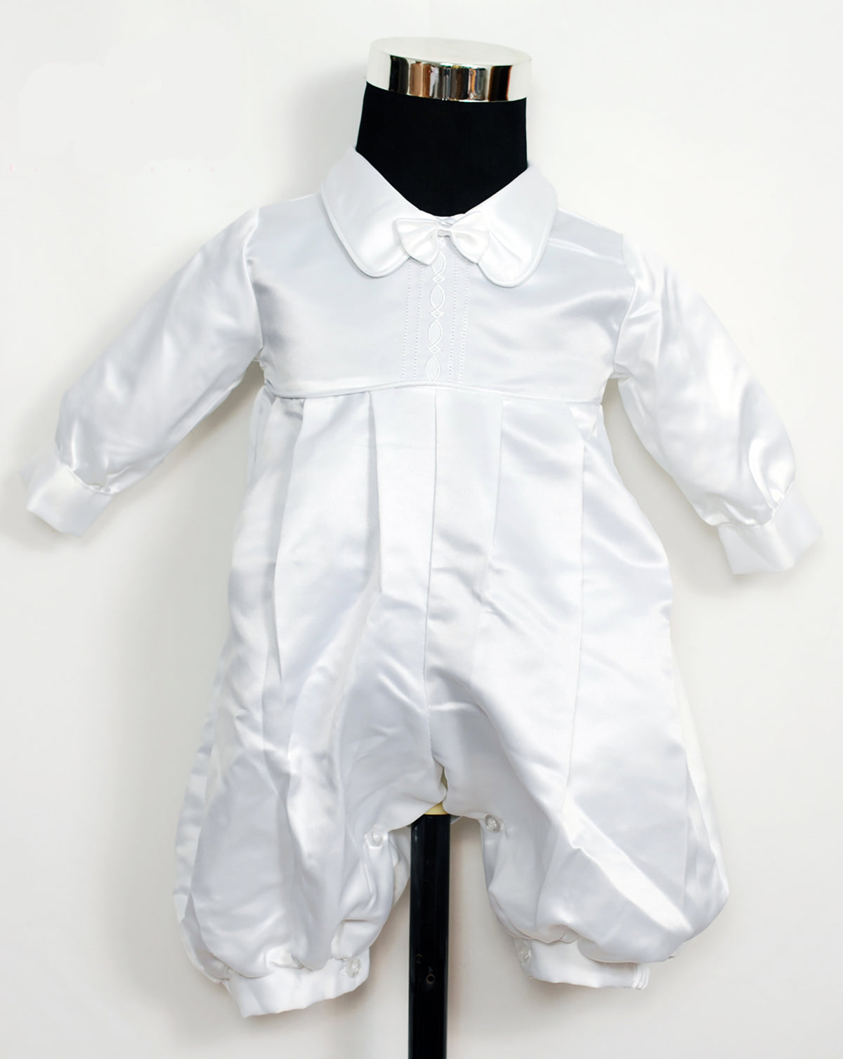 Christening Romper Waistcoat and Hat Set