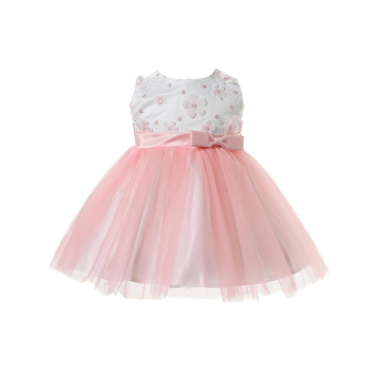 Embroidered Floral Party Dress