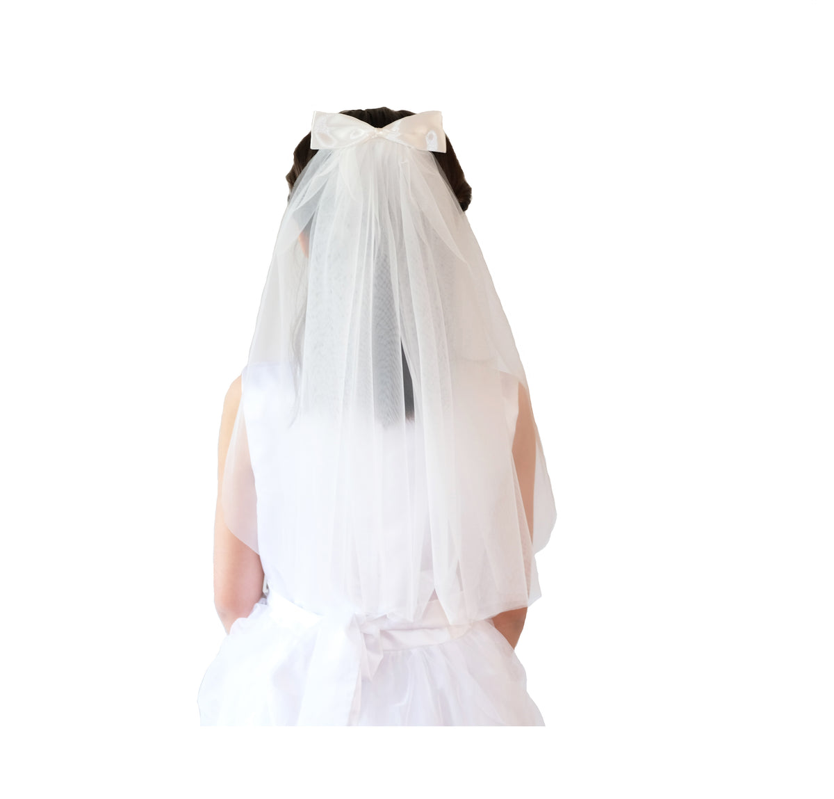 Girls Holy Communion Veil Ivory