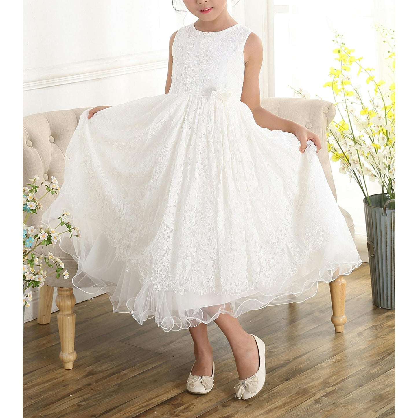 Lace Flower Girl Dress